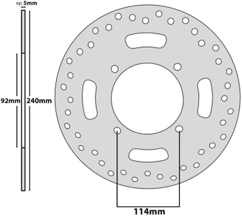 Brzdový kotúč Cyclingcolors 1B9-F582W-01-00