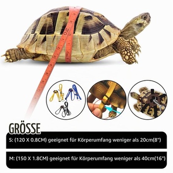 Kožený postroj pre korytnačky - Malý nastaviteľný postroj s vodítkom, vhodný pre korytnačky - Ovládateľnosť a