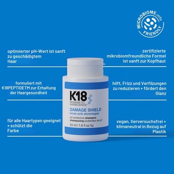 Ochranný šampón K18 Damage Shield 53,2 ml (1 balenie)