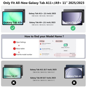Puzdro TiMOVO pre Samsung Galaxy Tab A11+/A11 Plus 11 palcov, čierne A-Black