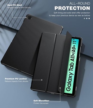 Puzdro TiMOVO pre Samsung Galaxy Tab A11+/A11 Plus 11 palcov, čierne A-Black