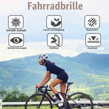 Balení 2 polarizačních cyklistických brýlí pro muže a ženy, ochrana UV 400, brýle s rychloupínacím
