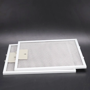 Sada 3 hliníkových síťových filtrů pro kuchyňskou digestoř, stříbrná, 300 x 250 mm