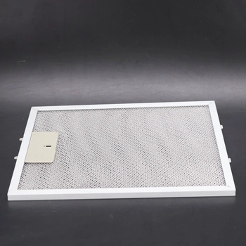 Sada 3 hliníkových síťových filtrů pro kuchyňskou digestoř, stříbrná, 300 x 250 mm