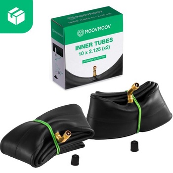 Vnútorná duša MOOVMOOV 10x2,125 palca s uhlovým ventilom 70/90 pre elektrické kolobežky (2x) -