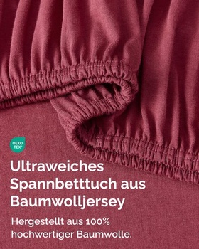 Napínací prostěradlo CGK Unlimited burgundy