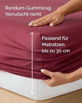 Napínací prostěradlo CGK Unlimited burgundy