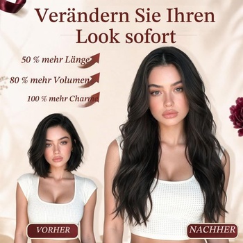 FESHFEN Secrets Vlasové predĺženie Dlhé vlnité, blond melír Blond melír 50 cm