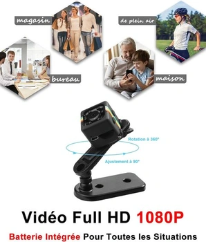 Bezdrátová mini špionážní kamera, špionážní kamera s 32GB TF kartou, 1080P, sledovací kamera,