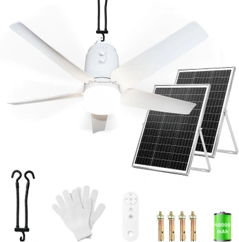 SHUNLEE Solárny stropný ventilátor