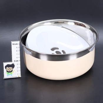 Miska na vodu Gardner Pet Non-Dropping pro psy, 2l nerezová miska na vodu, odolná proti polykání