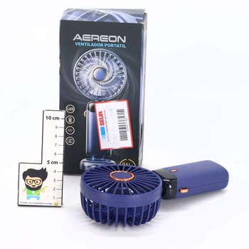 Prenosný ručný ventilátor, 5 rýchlostí, dobíjací cez USB, napájaný z batérie, skladací stolný