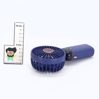 Prenosný ručný ventilátor, 5 rýchlostí, dobíjací cez USB, napájaný z batérie, skladací stolný