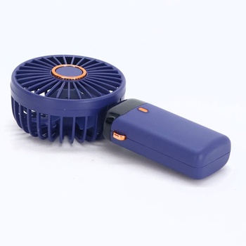 Prenosný ručný ventilátor, 5 rýchlostí, dobíjací cez USB, napájaný z batérie, skladací stolný