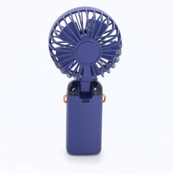 Prenosný ručný ventilátor, 5 rýchlostí, dobíjací cez USB, napájaný z batérie, skladací stolný