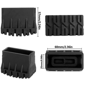 2 gumové nožičky pre rebríky, nožičky rebríka 63×25 mm, gumové nožičky rebríka, protišmykové