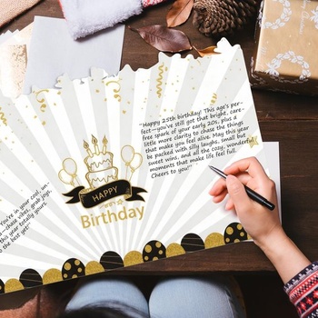 Veľké narodeninové prianie pre mužov a ženy (63x40cm), XXL narodeninové prianie s obálkou, vtipné