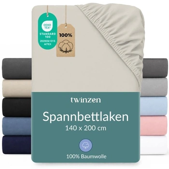 Napínacie prestieradlo Twinzen, bavlnený džersej, 140x200…