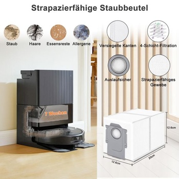 17 kusov príslušenstva pre Roborock QV 35A/QV 35S, Qrevo S Pro, QR 598/QR 798; 17 kusov príslušenstva