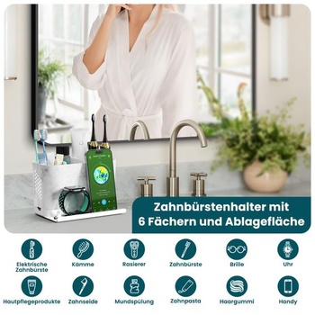 Držák na elektrické zubní kartáčky Toprance