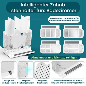 Držák na elektrické zubní kartáčky Toprance