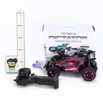 RC auto Tecnock s LED ružová
