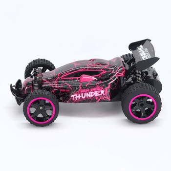 RC auto Tecnock s LED ružová