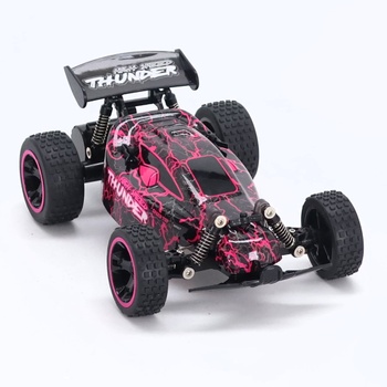 RC auto Tecnock s LED ružová