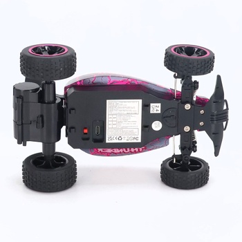 RC auto Tecnock s LED ružová