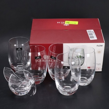 Sada pohárov Gerlach 1760, 6 kusov, poháre na pitie 450 ml, poháre na vodu, vhodné do umývačky,