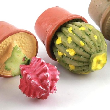 Mini umělá rostlina Shanrya, 7 kusů, umělý malý kaktus, miniaturní zelená rostlina, umělá rostlina