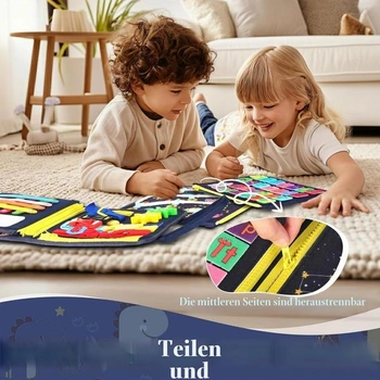 Withosent Aktivní tabule pro batolata, 5vrstvá aktivní tabule, přenosná Montessori hračka,