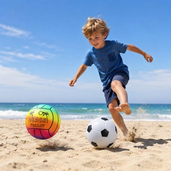 6dielna sada PVC športových lôpt, mini mäkké gumové lopty na futbal, basketbal, ragby, baseball,