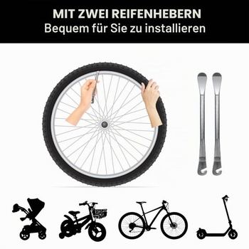 Duša na detské bicykle 16x1,75-2,125, 16-palcová pneumatika s rovným ventilom, duša na bicykel 16x1,75 +