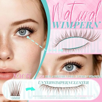 Veleasha Wimpern Extensions Hnědé řasy Manga řasy (Pure-B) PureBrown