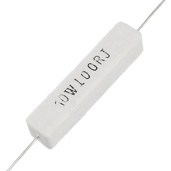 Drátové rezistory, 10 kusů, drátový keramicko-cementový rezistor, 10 W, horizontální, 5 ohmů, 10