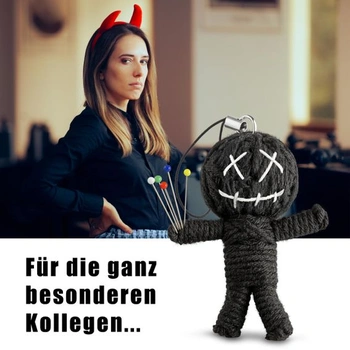 Voodoo panenka s jehlami, zábavný dárek pro kolegy, antistresový dárek, ohleduplné gesto pro