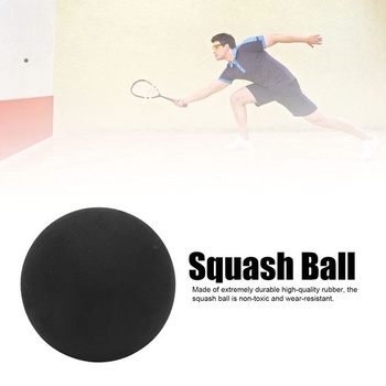 37mm sportovní soutěžní squashový míček, dvojitá žlutá tečka, squashové míčky, squashová raketa,