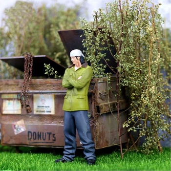 Cayway DIY miniatúrne statické trávnaté trsy miniatúrne kríky kríky modelové stromy kríky pre