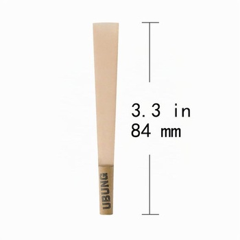 UBUNG Hnedé kornúty 200 ks, veľkosť 1 1/4 Predrolované kornúty, 84 mm Rolovacie papieriky s hrotmi