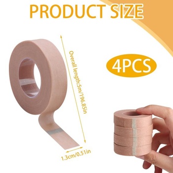 4 role samolepiaceho obväzu s mikroporéznou páskou, 1,25 cm x 9,14 m