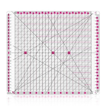 Patchworkové pravítko, 12x12 palcov, pravítko na prešívané deky, krajčírske pravítko, veľké šijacie
