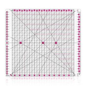 Patchworkové pravítko, 12x12 palcov, pravítko na prešívané…