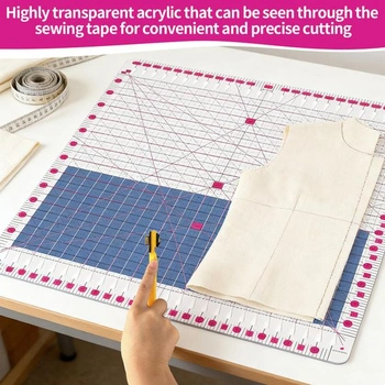 Patchworkové pravítko, 12x12 palcov, pravítko na prešívané deky, krajčírske pravítko, veľké šijacie