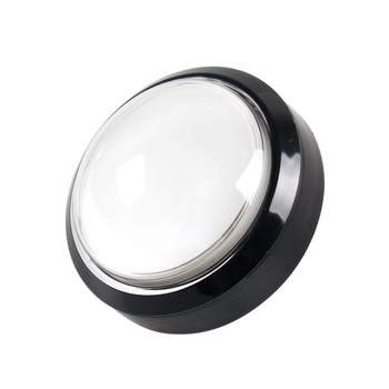 EG STARTS 4palcové 100mm veľké kopulovité 12V LED podsvietené tlačidlo s mikrospínačom pre herné