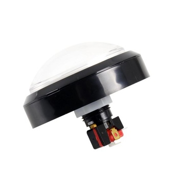 EG STARTS 4palcové 100mm velké kopulovité 12V LED podsvícené tlačítko s mikrospínačem pro herní