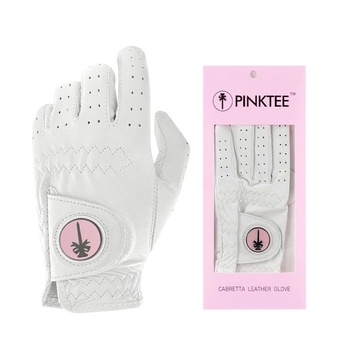 Dámske golfové rukavice PINKTEE pre ľavú ruku, 1 kus, mäkké golfové rukavice z kože Cabretta s
