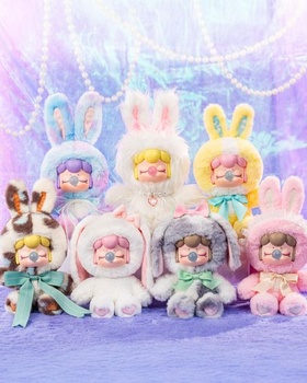 Rolife Nanci Shining Bunny Blind Box, 1 náhodná figurka z 6, vinylová plyšová figurka 26 cm,
