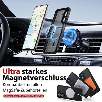 Magnetické puzdro Dizn pre Xiaomi Redmi A5 4G/Poco C71 4G: 2 ochranné sklá z tvrdeného skla,