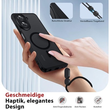 Magnetické puzdro Dizn pre Xiaomi Redmi A5 4G/Poco C71 4G: 2 ochranné sklá z tvrdeného skla,